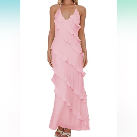 Pink Formal Dress Size 16 - Picture 1 of 6